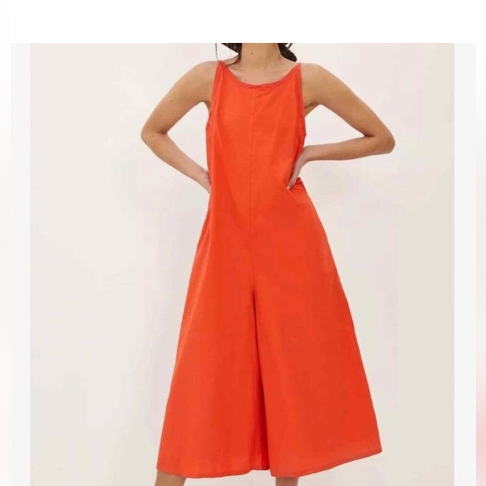 Bright orange Maeve jumpsuit in great condition. Only worn once